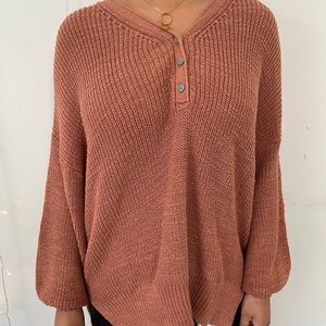 Burnt orange sweater